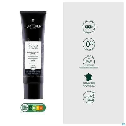 Sie sehen eine Packung Furterer Scrub Head Spa Detox-peeling Klaerend 150ml, Produktbild: 15 Furterer Scrub Head Spa Detox-peeling Klaerend 150ml, A-Nr.: 5778394 - 15