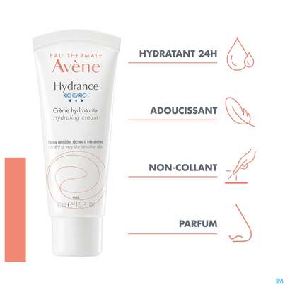 Avene Hydrance Reichhaltige Feuchtig- Keitscreme 40ml, A-Nr.: 1505601 - 12