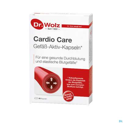 Sie sehen eine Packung Dr.wolz Cardio Care Kapseln 60567 60st, Produktbild: 03 Dr.wolz Cardio Care Kapseln 60567 60st, A-Nr.: 4782270 - 03
