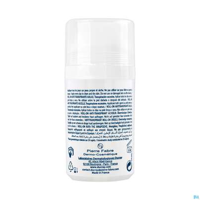 Sie sehen eine Packung Ducray Hidrosis Control Schweißhemmender Roll-on – Achseln 40ml, Produktbild: 09 Ducray Hidrosis Control Schweißhemmender Roll-on – Achseln 40ml, A-Nr.: 4835090 - 09