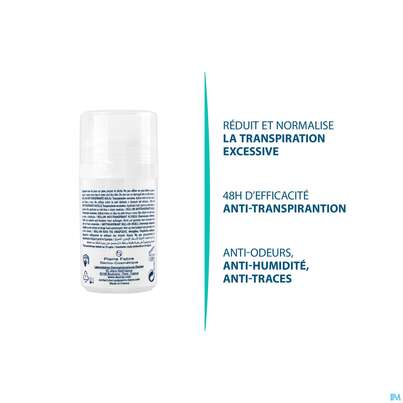 Sie sehen eine Packung Ducray Hidrosis Control Schweißhemmender Roll-on – Achseln 40ml, Produktbild: 11 Ducray Hidrosis Control Schweißhemmender Roll-on – Achseln 40ml, A-Nr.: 4835090 - 11