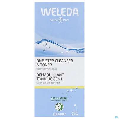 Sie sehen eine Packung Weleda Reinigung 2in1 Erfrischend 100ml, Produktbild: 03 Weleda Reinigung 2in1 Erfrischend 100ml, A-Nr.: 3377018 - 03