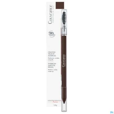 Sie sehen eine Packung Avene Couvrance Augenbrauenkorrekt.stift 02 Dunkelbraun 1,19g, Produktbild: 07 Avene Couvrance Augenbrauenkorrekt.stift 02 Dunkelbraun 1,19g, A-Nr.: 3632284 - 07