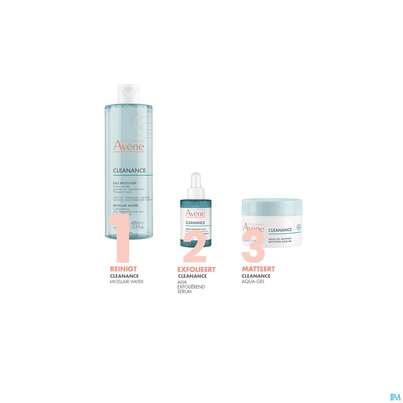 Sie sehen eine Packung Avene Cleanance Mizellenwasser 400ml, Produktbild: 12 Avene Cleanance Mizellenwasser 400ml, A-Nr.: 5862031 - 12