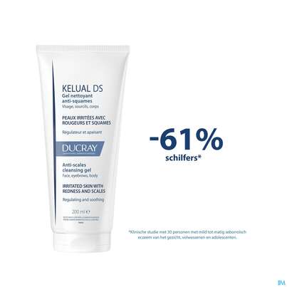 Sie sehen eine Packung Ducray Kelual Ds Reinigungsgel Neu 200ml, Produktbild: 18 Ducray Kelual Ds Reinigungsgel Neu 200ml, A-Nr.: 5862261 - 18