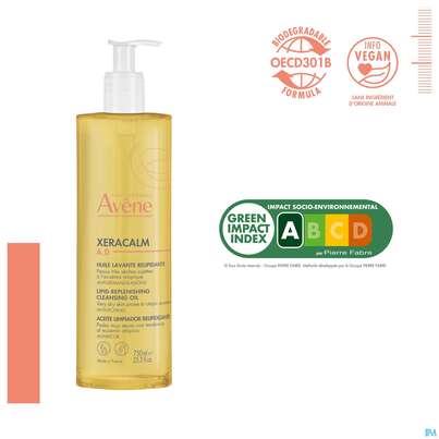 Sie sehen eine Packung Avene Xeracalm/a.d Rueckfettendes Reinigungsoel 750ml, Produktbild: 11 Avene Xeracalm/a.d Rueckfettendes Reinigungsoel 750ml, A-Nr.: 5826377 - 11