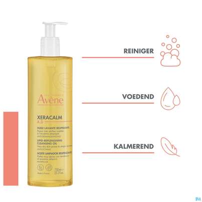 Sie sehen eine Packung Avene Xeracalm/a.d Rueckfettendes Reinigungsoel 750ml, Produktbild: 14 Avene Xeracalm/a.d Rueckfettendes Reinigungsoel 750ml, A-Nr.: 5826377 - 14