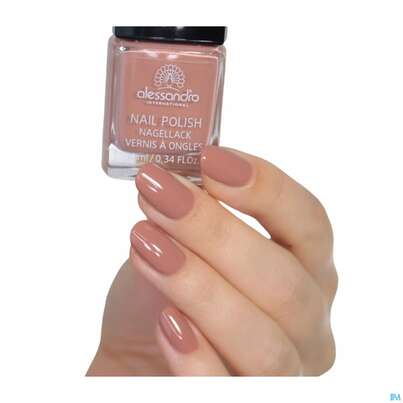 Sie sehen eine Packung Alessandro Nagellack 120 Toffee Nut 10ml, Produktbild: 04 Alessandro Nagellack 120 Toffee Nut 10ml, A-Nr.: 4626305 - 04