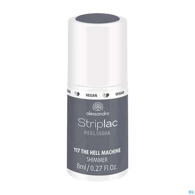 Sie sehen eine Packung Alessandro Striplac Hell Machine 8ml, Produktbild: 01 Alessandro Striplac Hell Machine 8ml, A-Nr.: 5191128 - 01