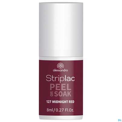 Sie sehen eine Packung Alessandro Striplac Midnight Red 8ml, Produktbild: 01 Alessandro Striplac Midnight Red 8ml, A-Nr.: 5191246 - 01
