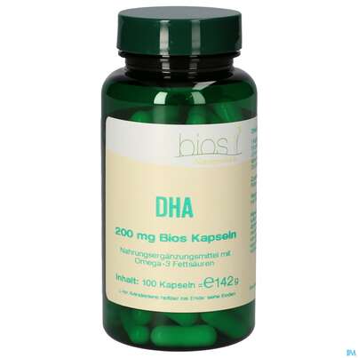 Sie sehen eine Packung Bios Dha 200mg 100 Kapseln, Produktbild: 01 Bios Dha 200mg 100 Kapseln, A-Nr.: 4341525 - 01