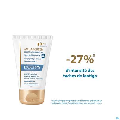 Sie sehen eine Packung Ducray Melascreen Photo-aging Intensive Handcreme 50ml, Produktbild: 11 Ducray Melascreen Photo-aging Intensive Handcreme 50ml, A-Nr.: 4834943 - 11