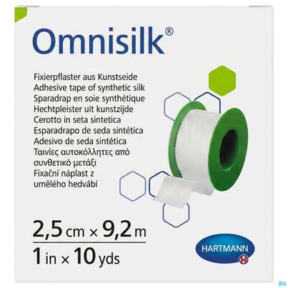 Fixierpflaster Omnisilk 9,2mx 2,5cm 1st, A-Nr.: 4582335 - 02