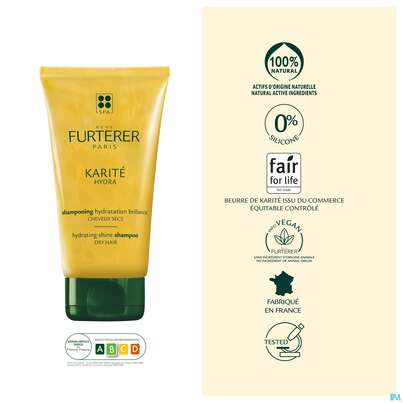 Furterer Shea-butter Hydra Feuchtigkeitsspendendes Shampoo 150ml, A-Nr.: 5439545 - 09