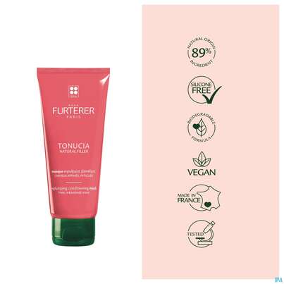 Sie sehen eine Packung Furterer Tonucia Kräftigende Maske 100ml, Produktbild: 12 Furterer Tonucia Kräftigende Maske 100ml, A-Nr.: 5439918 - 12