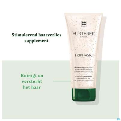 Sie sehen eine Packung Furterer Triphasic Stimulierendes Shampoo 200ml, Produktbild: 11 Furterer Triphasic Stimulierendes Shampoo 200ml, A-Nr.: 5439516 - 11
