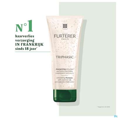 Sie sehen eine Packung Furterer Triphasic Stimulierendes Shampoo 200ml, Produktbild: 16 Furterer Triphasic Stimulierendes Shampoo 200ml, A-Nr.: 5439516 - 16