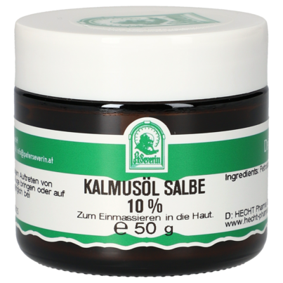 Sie sehen eine Packung KALMUSOEL SALBE 10% 50 G, Produktbild: 01 KALMUSOEL SALBE 10% 50 G, A-Nr.: 5303900 - 01