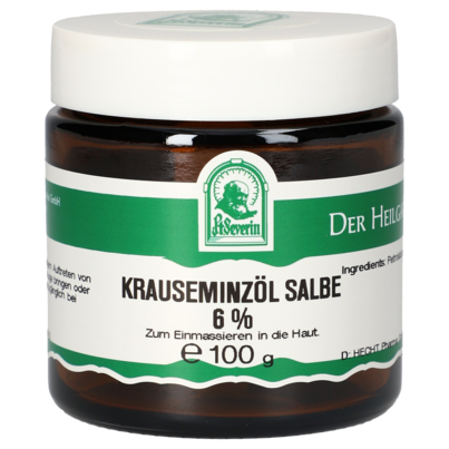 Sie sehen eine Packung KRAUSEMINZOEL SALBE 6% 100 G, Produktbild: 01 KRAUSEMINZOEL SALBE 6% 100 G, A-Nr.: 5340137 - 01