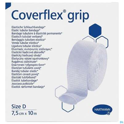 Schlauchverband Coverflex/grip Weiss Gr.hand-arm-fuss-untersc 10mx 7,5cm Gr.d 1st, A-Nr.: 4902998 - 01