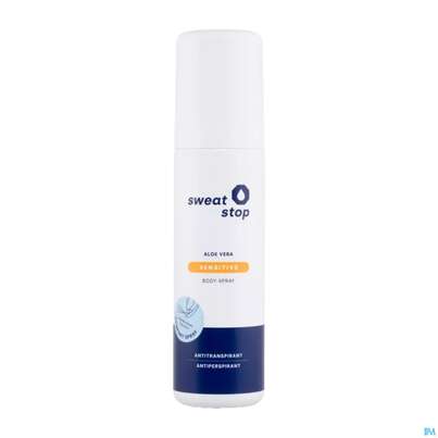 Sie sehen eine Packung Sweatstop Aloe Vera Koerperspray Sensitive Spray 9003 100ml, Produktbild: 01 Sweatstop Aloe Vera Koerperspray Sensitive Spray 9003 100ml, A-Nr.: 3200194 - 01