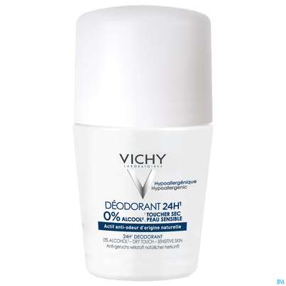 Sie sehen eine Packung Vichy Deo/roll-on Ohne Aluminiumsalze 24h 50ml, Produktbild: 04 Vichy Deo/roll-on Ohne Aluminiumsalze 24h 50ml, A-Nr.: 4305340 - 04