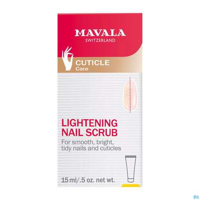 Sie sehen eine Packung Mavala Nagel Aufhellende Peeling Maske 15ml, Produktbild: 01 Mavala Nagel Aufhellende Peeling Maske 15ml, A-Nr.: 3693162 - 01