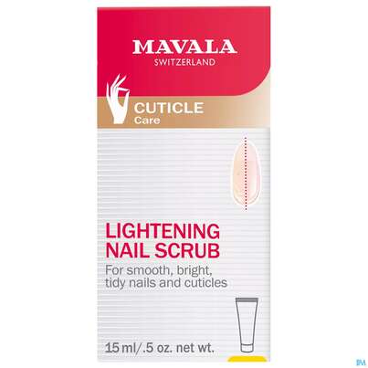 Sie sehen eine Packung Mavala Nagel Aufhellende Peeling Maske 15ml, Produktbild: 02 Mavala Nagel Aufhellende Peeling Maske 15ml, A-Nr.: 3693162 - 02