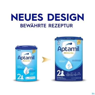 Sie sehen eine Packung Aptamil Milch-fertignahrung Profutura 2 800g, Produktbild: 10 Aptamil Milch-fertignahrung Profutura 2 800g, A-Nr.: 4351446 - 10
