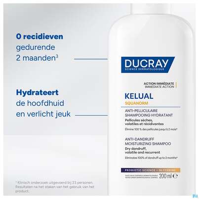 Shampoon Ducray Kelual Squanorm Anti-trockene Schuppen 400ml, A-Nr.: 5921762 - 15