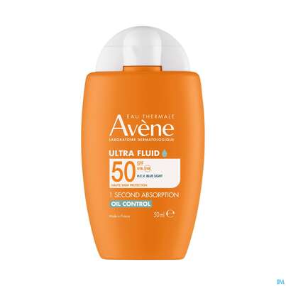 Sie sehen eine Packung Sonnenprodukte Avene Ultra/fluid Oil Control Spf50 50ml, Produktbild: 02 Sonnenprodukte Avene Ultra/fluid Oil Control Spf50 50ml, A-Nr.: 5899152 - 02