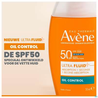 Sie sehen eine Packung Sonnenprodukte Avene Ultra/fluid Oil Control Spf50 50ml, Produktbild: 20 Sonnenprodukte Avene Ultra/fluid Oil Control Spf50 50ml, A-Nr.: 5899152 - 20