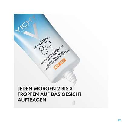 Sie sehen eine Packung Vichy Mineral 89 Uv Fluid Sonnenschutz 50ml, Produktbild: 04 Vichy Mineral 89 Uv Fluid Sonnenschutz 50ml, A-Nr.: 5818001 - 04