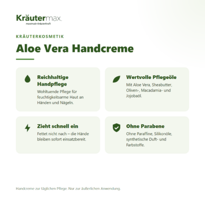 Aloe Vera Handcreme 70 ml, A-Nr.: 5414261 - 02