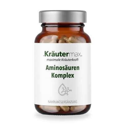 Sie sehen eine Packung Aminosaeuren Komplex Kapseln 60 Stueck, Produktbild: 01 Aminosaeuren Komplex Kapseln 60 Stueck, A-Nr.: 5746247 - 01