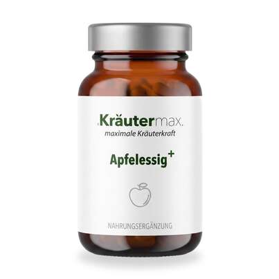 Sie sehen eine Packung Apfelessig Kapseln vegan 60 Stueck, Produktbild: 01 Apfelessig Kapseln vegan 60 Stueck, A-Nr.: 5746253 - 01