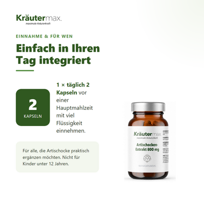 Artischockenextrakt Kapseln 60 Stück, A-Nr.: 5678936 - 04