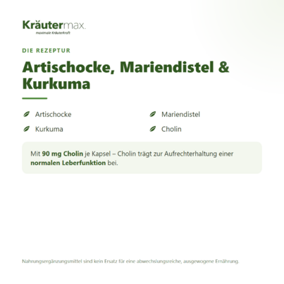 Artischocken Kapseln plus Mariendistel Samen 60 Stück, A-Nr.: 4318319 - 02