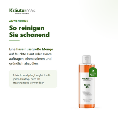 Sie sehen eine Packung Teebaumöl Duschgel 250 ml, Produktbild: 04 Teebaumöl Duschgel 250 ml, A-Nr.: 4760191 - 04