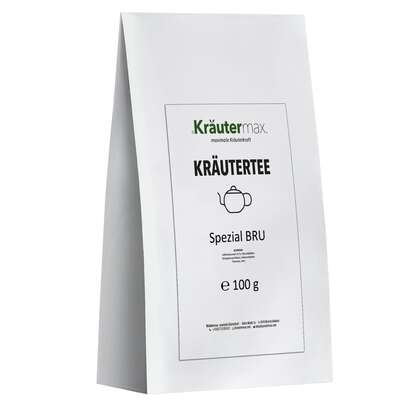 Sie sehen eine Packung Spezial BRU Tee 100 g, Produktbild: 01 Spezial BRU Tee 100 g, A-Nr.: 6032113 - 01