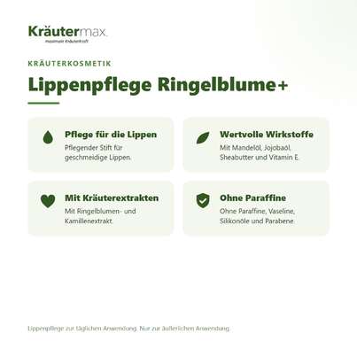 Lippenpflege Ringelblume+ 8,5 ml, A-Nr.: 5921644 - 02
