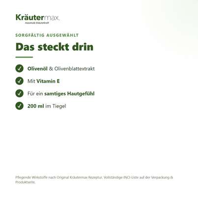 Oliven Öl Creme Körper 200 ml, A-Nr.: 6001590 - 03