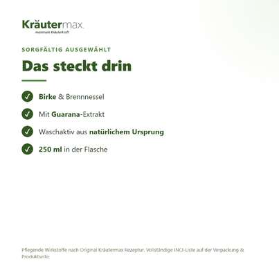 Sie sehen eine Packung Birke Shampoo 250 ml, Produktbild: 03 Birke Shampoo 250 ml, A-Nr.: 4319394 - 03