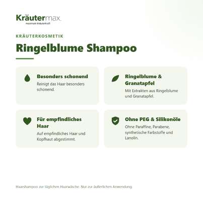 Sie sehen eine Packung Ringelblume Shampoo 250 ml, Produktbild: 02 Ringelblume Shampoo 250 ml, A-Nr.: 5858839 - 02