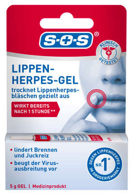 SOS Lippenherpes Gel 5G, A-Nr.: 6147425 - 01