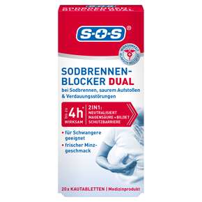 SOS Sodbrennen-Blocker DUAL KTA 20ST, A-Nr.: 6142155 - 01