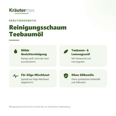 Reinigungsschaum Teebaumöl 150 ml, A-Nr.: 3987946 - 02