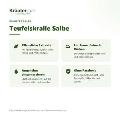 Sie sehen eine Packung Teufelskralle Salbe 100 ml, Produktbild: 02 Teufelskralle Salbe 100 ml, A-Nr.: 5138915 - 02