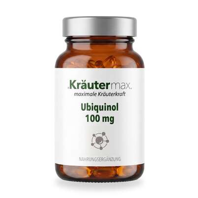 Sie sehen eine Packung Ubiquinol 100 mg Kapseln 60 Stück, Produktbild: 01 Ubiquinol 100 mg Kapseln 60 Stück, A-Nr.: 4887885 - 01