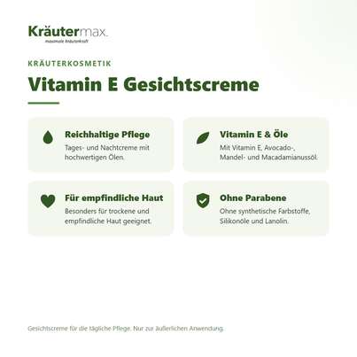 Vitamin E Gesichtscreme 100 ml, A-Nr.: 5942215 - 02